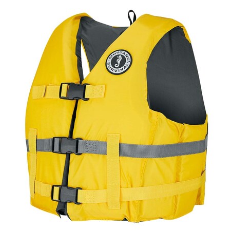 Mustang Survival Livery Foam Vest ML Yellow MV701DMS-25-M/L-216